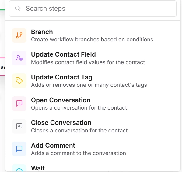 Covnversation Feature
