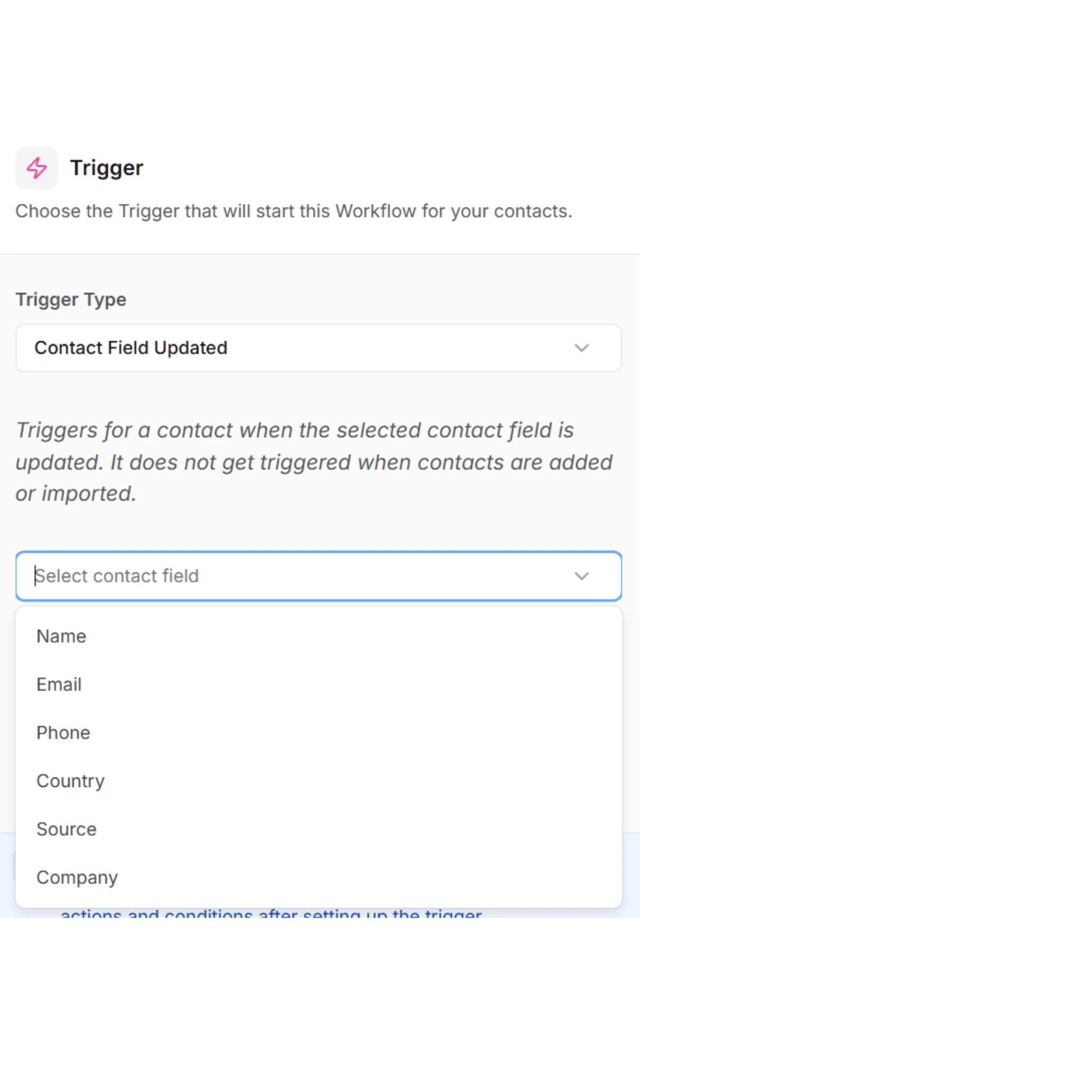 Trigger Contact Field Updated