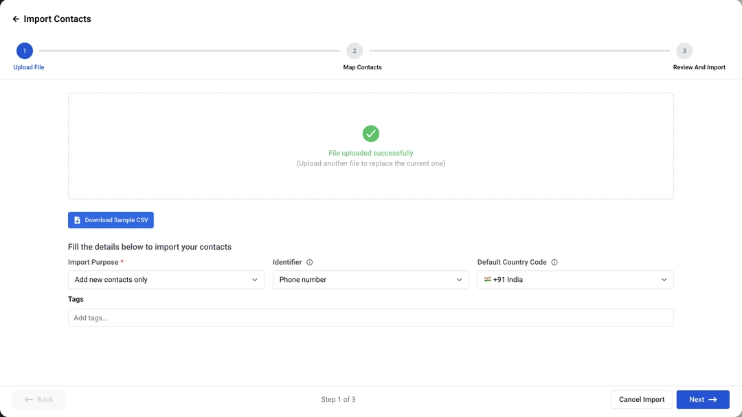 upload file