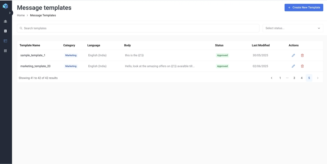 message templates