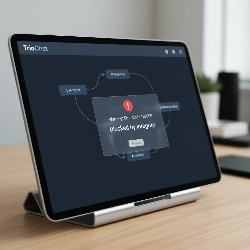 TrioChat Error 139000 – Blocked by Integrity: What it means, why it happens, and how to fix it