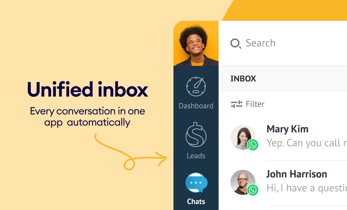 Unified WhatsApp CRM Inbox
